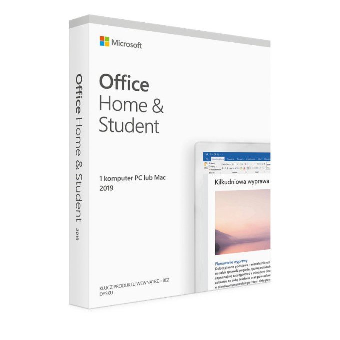 MICROSOFT OFFICE 2019 DLA UŻYTKOWNIKÓW DOMOWYCH I UCZNIÓW